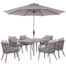 Extra image of LG Sarasota 6 Seat Rectangular Dining Set