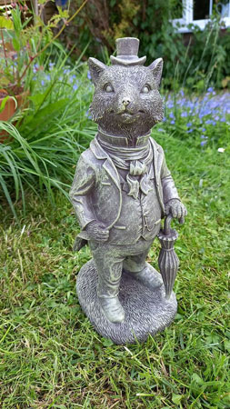 Image of Mr Fox Garden Sculpture - Weighted Resin