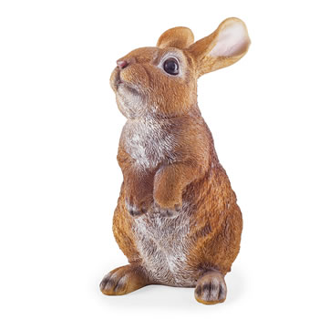 Clyde the Realistic Resin Standing Rabbit Garden Ornament - £25.95 ...