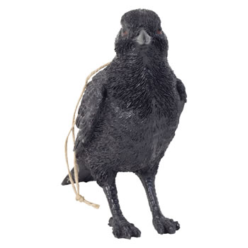 crow realistic ornament bird garden garden4less