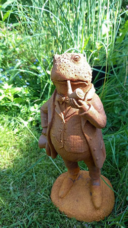 Image of Mr Toad Garden Sculpture - Cold Cast Iron