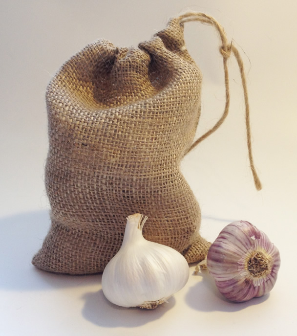 10 Small Hessian Drawstring Garlic Bag Sacks 14 x 20cm - £25.5 ...