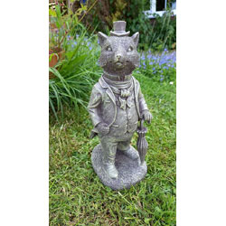 Small Image of Mr Fox Garden Sculpture - Weighted Resin