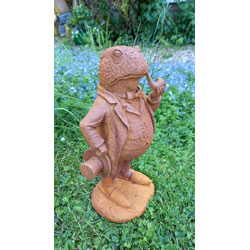 Extra image of Mr Toad Garden Sculpture - Cold Cast Iron