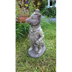 Extra image of Mr Fox Garden Sculpture - Weighted Resin