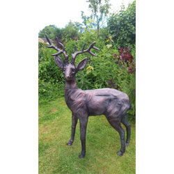 Extra image of Standing Stag Ornament Cast from Aluminium - Extra Large