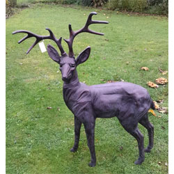 Extra image of Standing Stag Ornament Cast from Aluminium - Extra Large