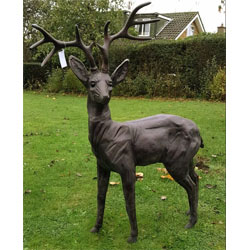 Extra image of Standing Stag Ornament Cast from Aluminium - Extra Large