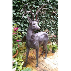 Extra image of Standing Stag Ornament Cast from Aluminium - Extra Large