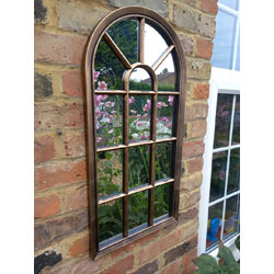 Extra image of Lutterworth Arched Mirror - Copper Finish