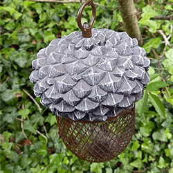 Extra image of 22cm Hanging Acorn Bird Feeder