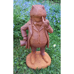 Extra image of Mr Toad Garden Sculpture - Cold Cast Iron