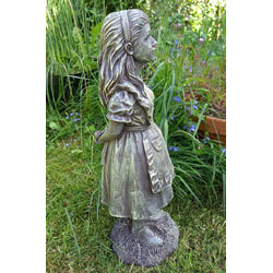 Extra image of Alice in Wonderland Garden Ornament - Weighted Resin