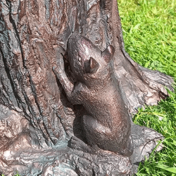 Extra image of Cat and Mouse Large Sculpture with Antique Bronze Hand Finish