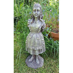 Small Image of Alice in Wonderland Garden Ornament - Weighted Resin