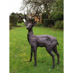 Small Image of Standing Stag Ornament Cast from Aluminium - Extra Large