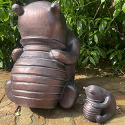 Extra image of Winnie-The-Pooh Garden Sculpture - Large