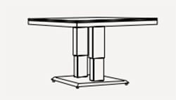 Adjustable zeb table - dimensions image