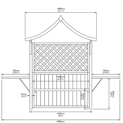 arbour dimensions image