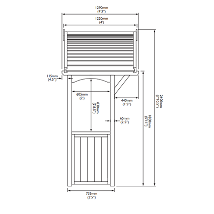 arbour dimensions image