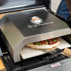 Small Image of La Hacienda Firebox Stainless Steel BBQ Pizza Oven