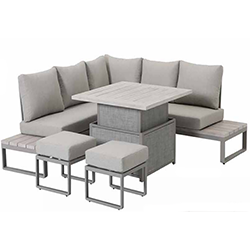 Small Image of Kettler Marina Corner Lounge Set with Adjustable Table