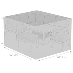 Small Image of Supremo Aluminium Mini Modular Set Furniture Cover	