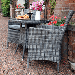 Extra image of Supremo Tivoli Bistro Set in Lead Grey