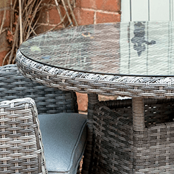 Extra image of Supremo Tivoli Reclining Bistro Set in Lead Grey