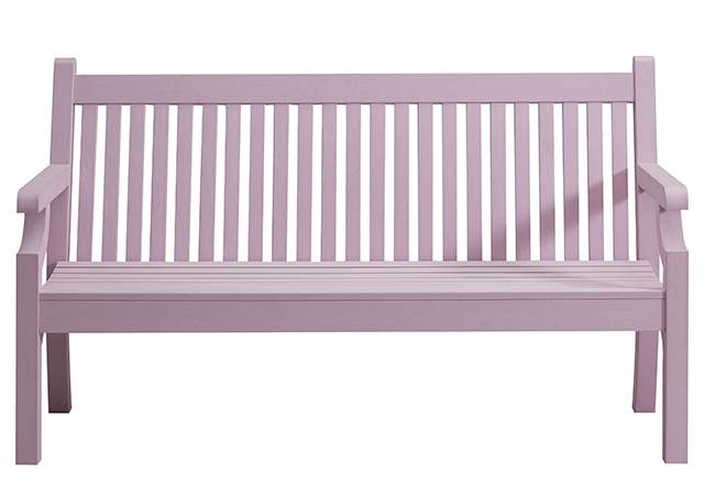 Image of Sandwick Winawood 3 Seat Bench in Petal Lilac