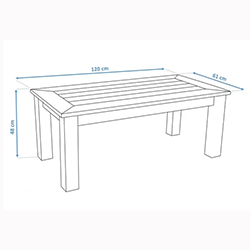 Extra image of Winawood Wood Effect Coffee Table - Stone Grey