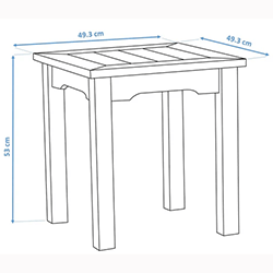 Extra image of Winawood Wood Effect Side Table - Stone Grey